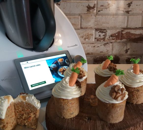 Mini carrot cake en Thermomix® Merida