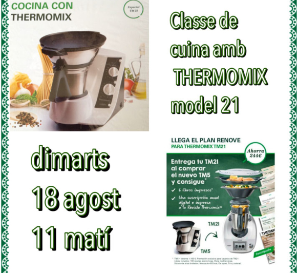 CLASSE DE CUINA AMB Thermomix® TM-21