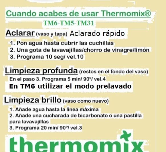 LIMPIEZA DEL VASO DE NUESTRA Thermomix® 