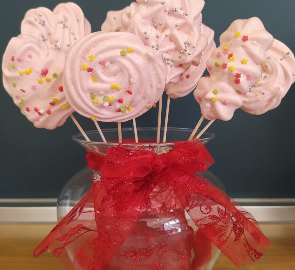 Piruletas de merengue