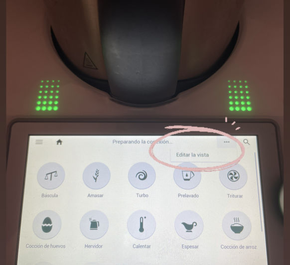Actualización - Edita la pantalla de modos