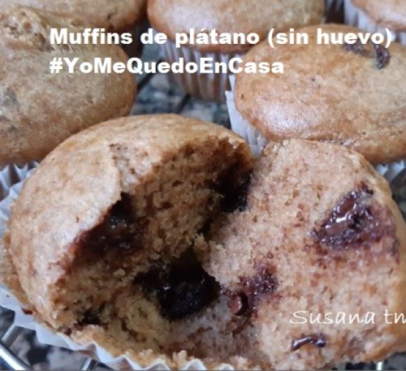 Muffins de plátano #yomequedoencasa ... con Thermomix® 