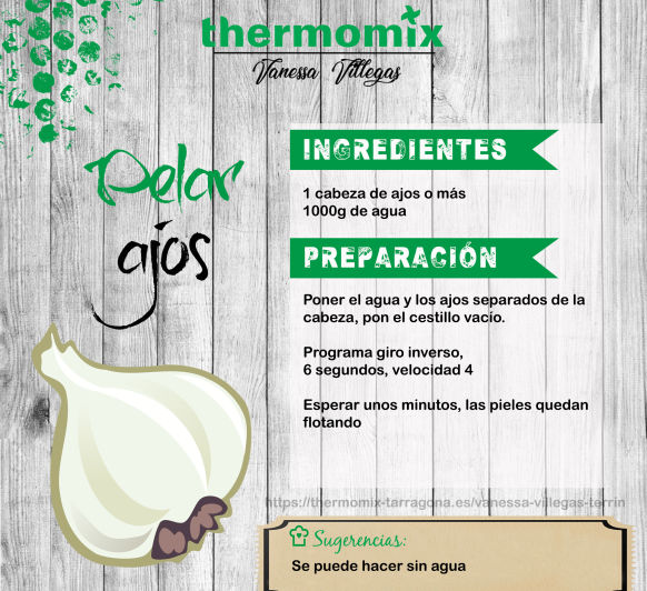 Recetas Thermomix® - Pelar ajos
