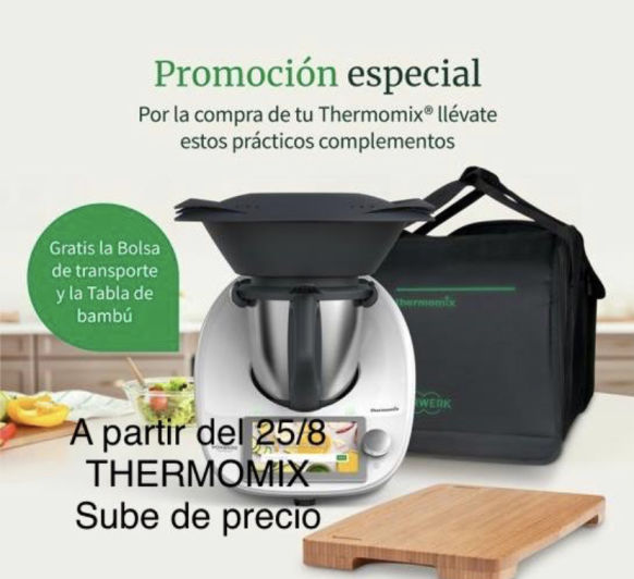 Thermomix® + bolsa + tabla 1259€