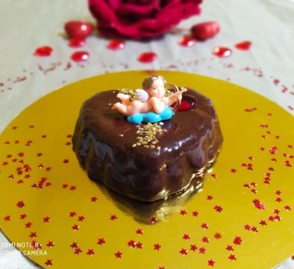 Tarta de chocolate San Valentin