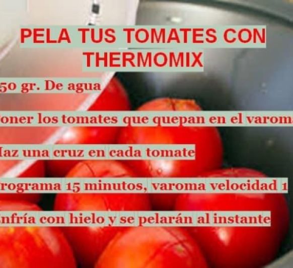 PELA TUS TOMATES CON Thermomix® 