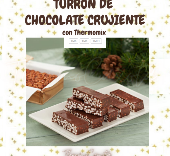 TURRÓN DE CHOCOLATE CRUJIENTE CON Thermomix® 
