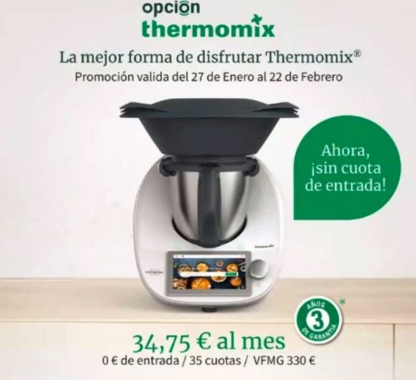 COMPRA TU Thermomix® TM6, PROMOCIÓN SIN ENTRADA Y CON UN AÑO ADICIONAL DE GARANTÍA
