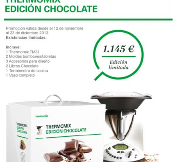 Última promoción: Edición chocolate