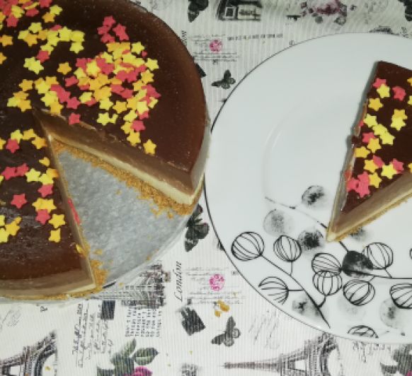 Tarta a los tres chocolates