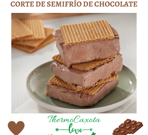 CORTE DE SEMIFRÍO DE CHOCOLATE