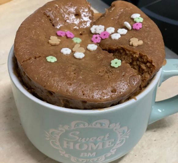 Mug cake de chocolate