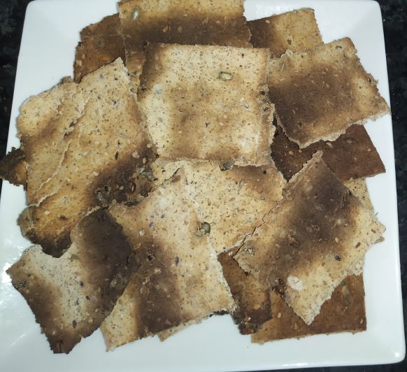Crackers saludables con pulpa de chufa
