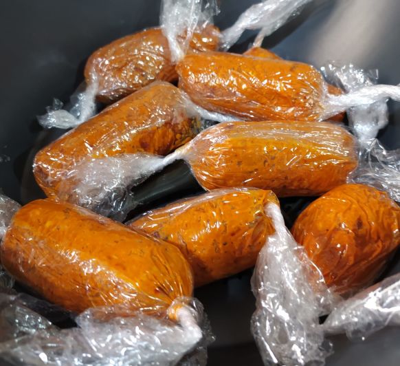 Chorizos veganos de mi pueblo
