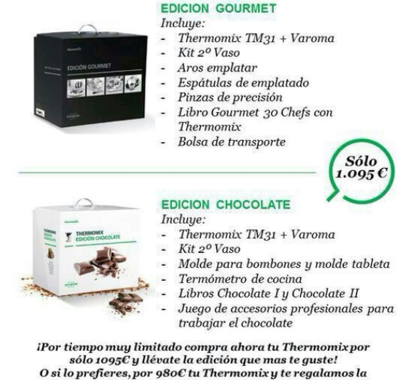Promoción Chocolate o Gourmet