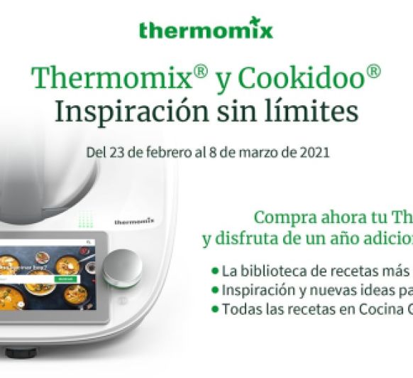 Thermomix® + AÑO ADICIONAL GRATIS COOKIDOO