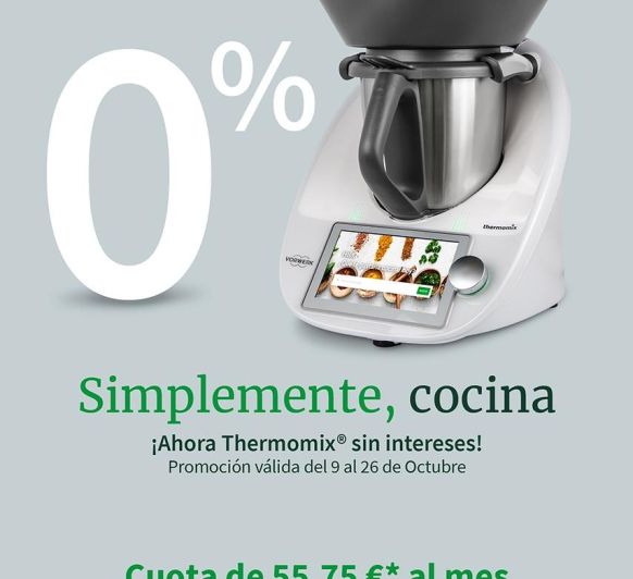 Ahora tu Thermomix® 6 sin intereses en Málaga, oprtunidad unica