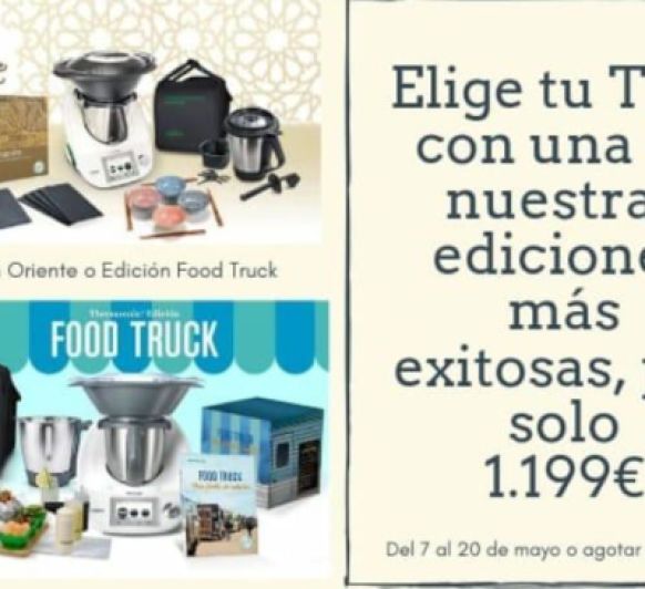 Gran Promoción TM5 con doble vaso por 1.199 € Edición Oriente o Edición Food Truck