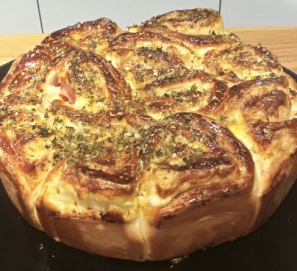 Rolls de jamón y queso