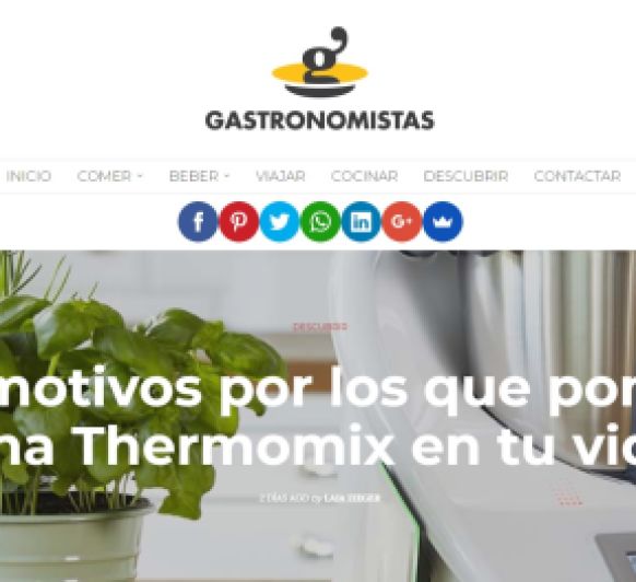 9 MOTIVOS POR LOS QUE PONER UN Thermomix® EN TU VIDA - Laia Zieger - Gastronomistas.com