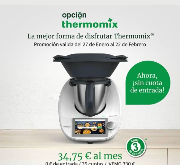 Sí, Thermomix® sin pagar, con Thermomix® es diferente