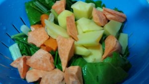 Potaje de verduras con bacalao con Thermomix® 